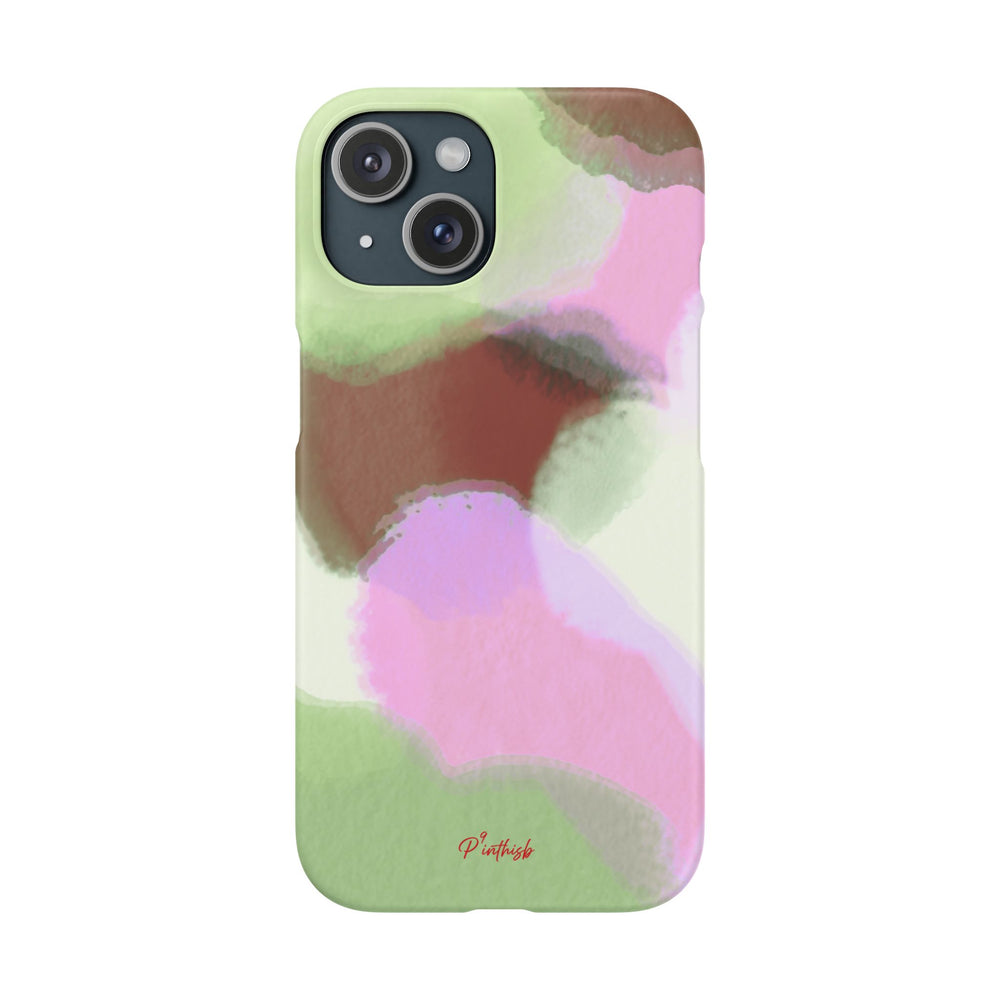 Abstract Pastel Camouflage Snap Phone Case