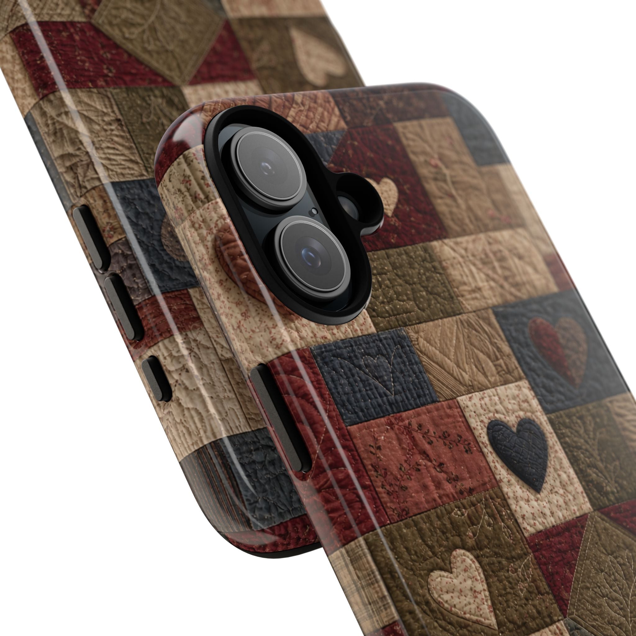 Patchwork Hearts Phone Case