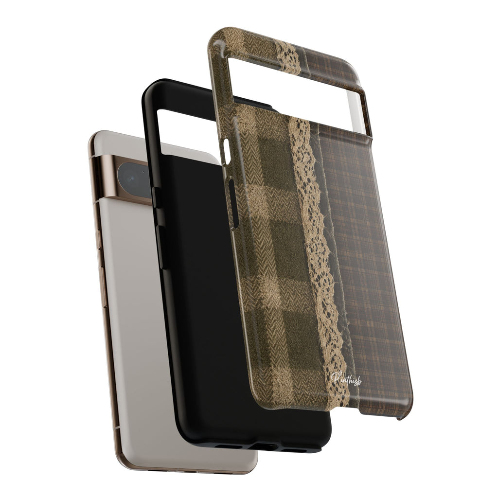 Plaid Lace Tough Phone Case
