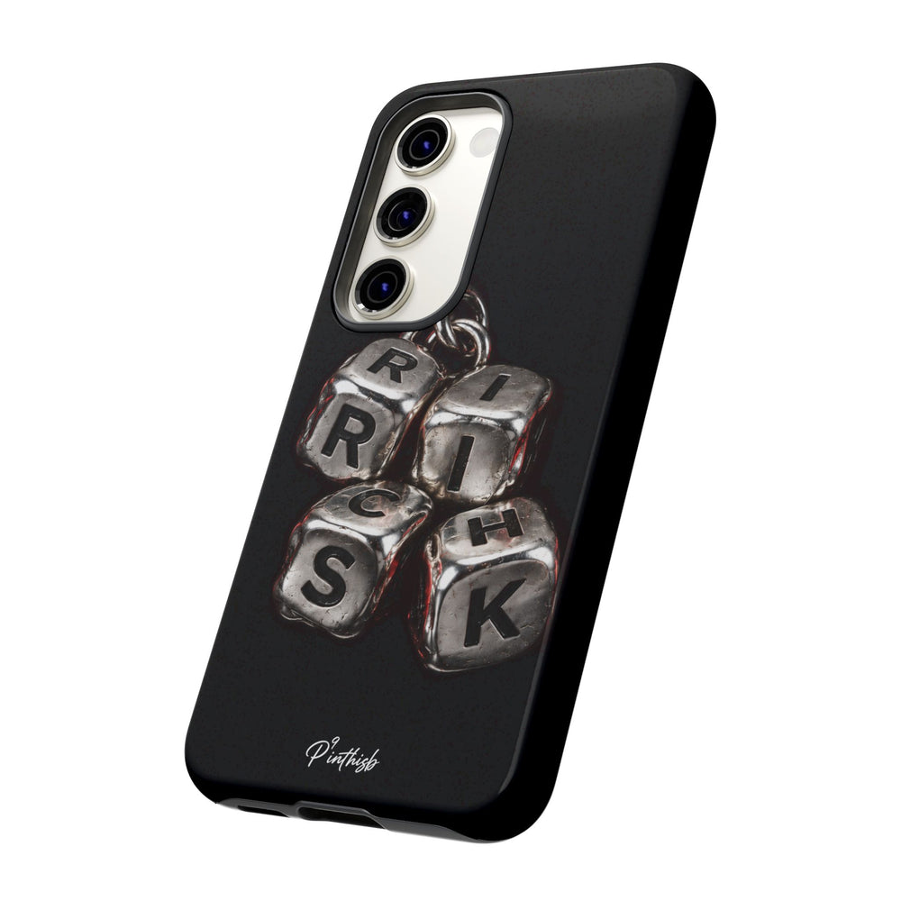 Metallic Dice 'RISK' Phone Case