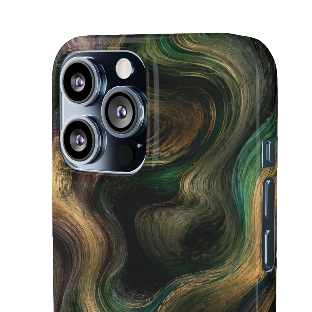 Marbled Forest Snap Phone Case