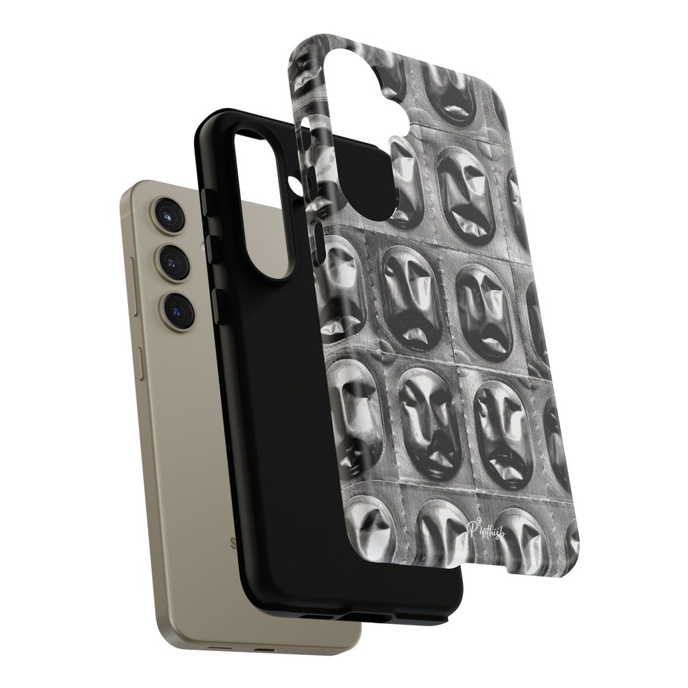 Metallic Mask Grid Tough Case
