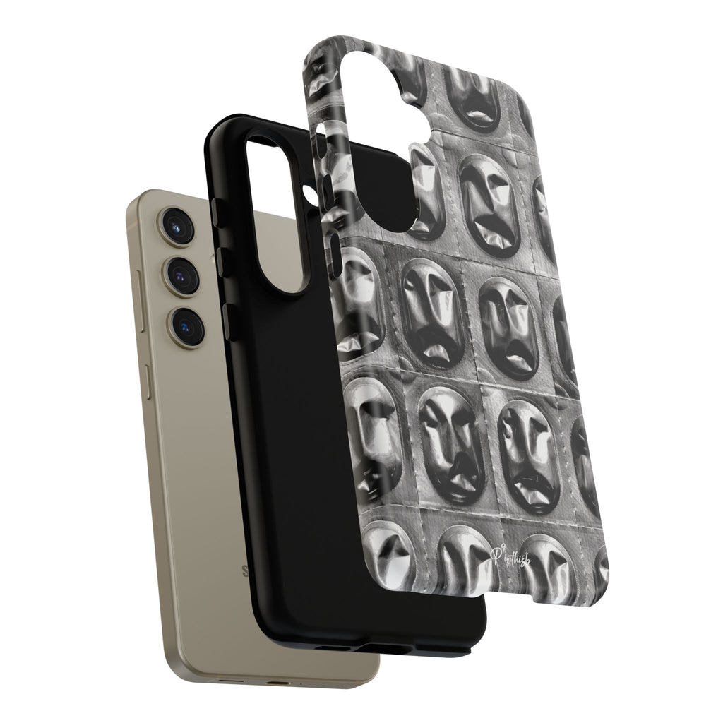 Metallic Mask Grid Tough Case