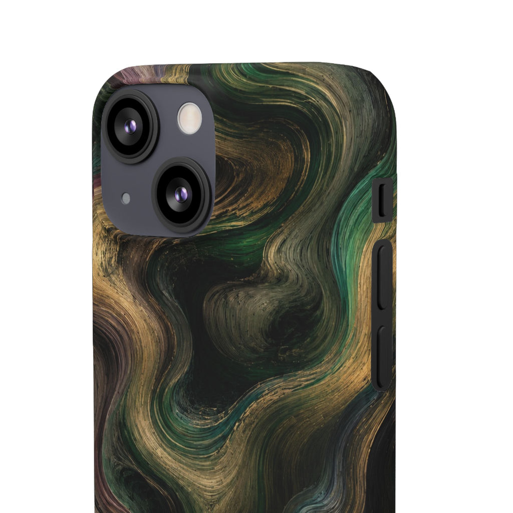 Marbled Forest Snap Phone Case