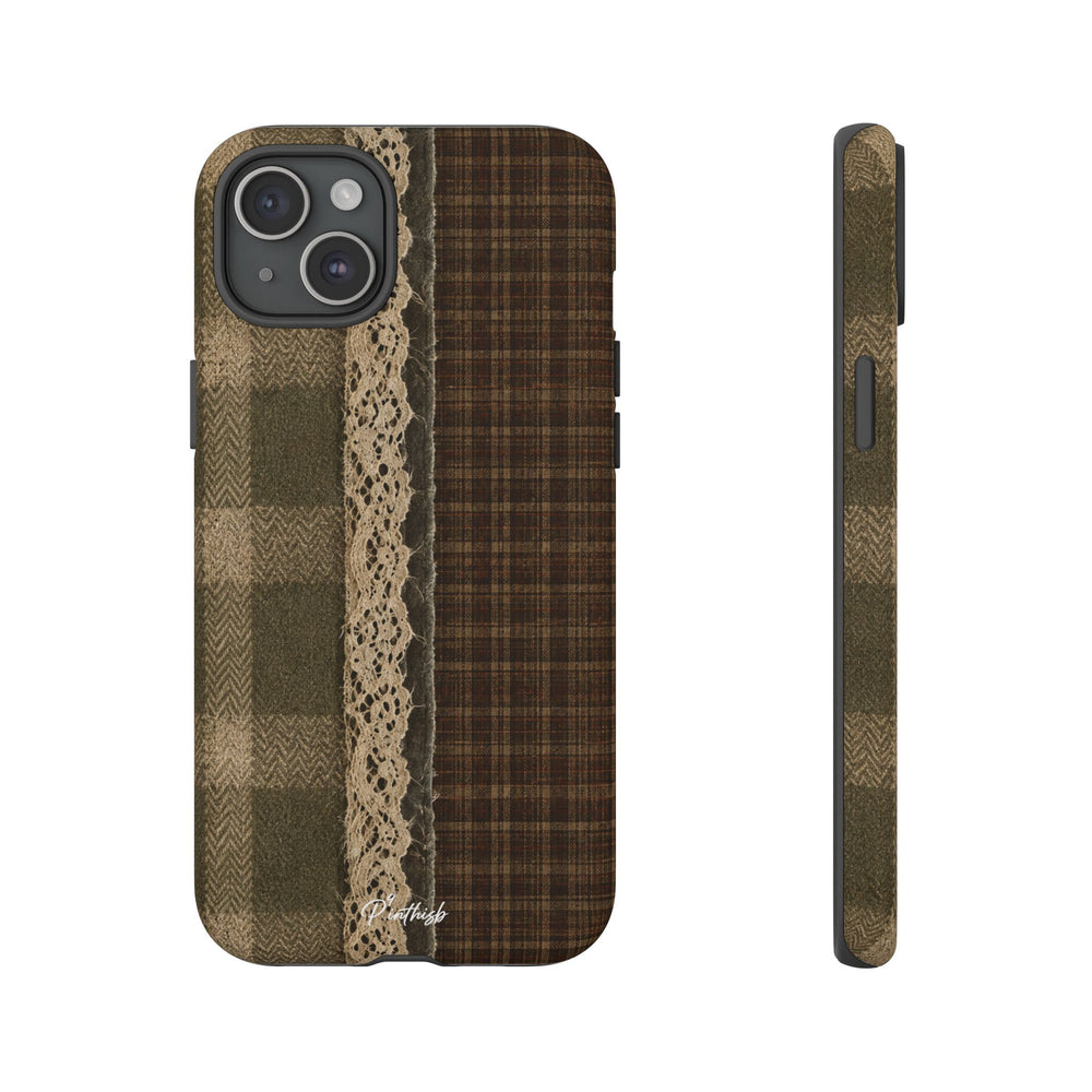 Plaid Lace Tough Phone Case