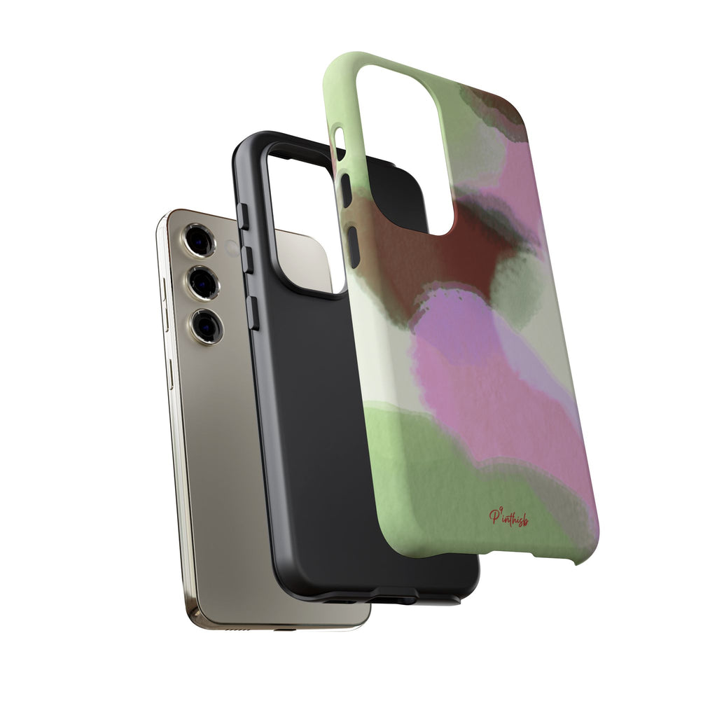 Abstract Pastel Camouflage Tough Phone Case
