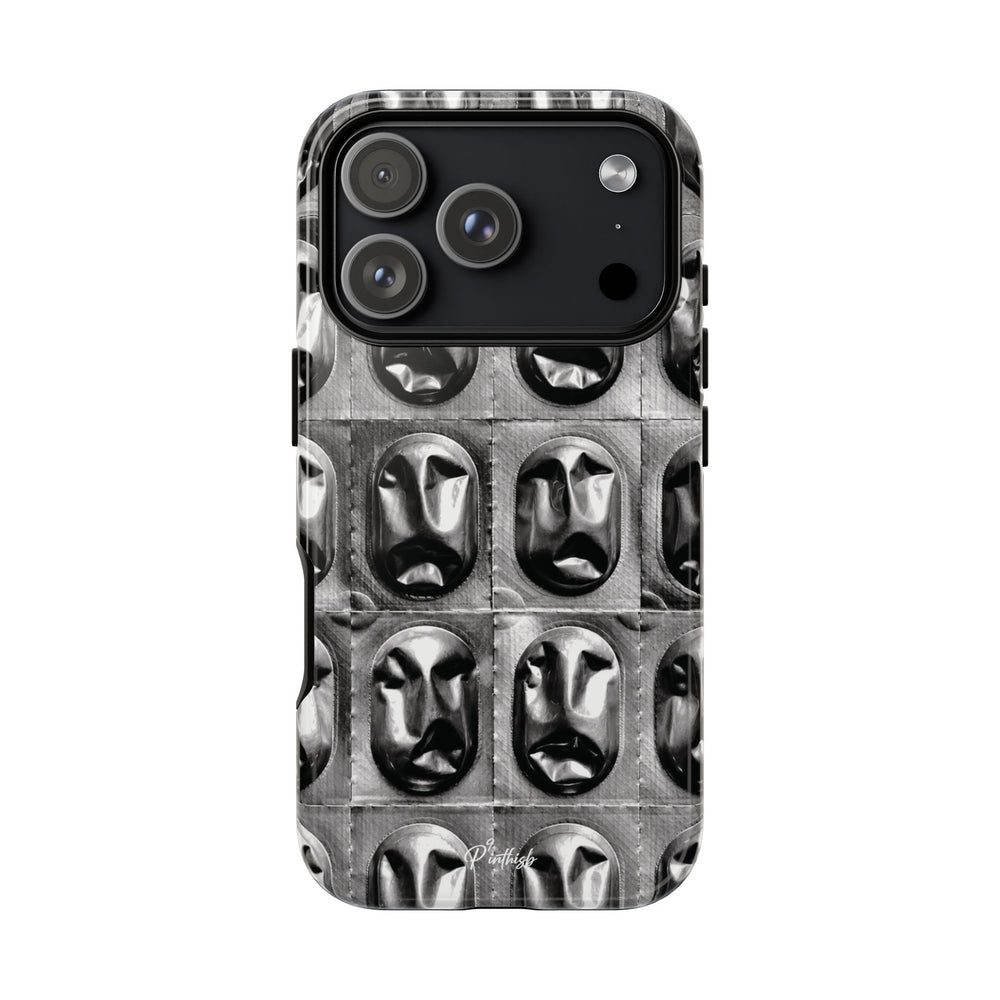 Metallic Mask Grid Tough Case
