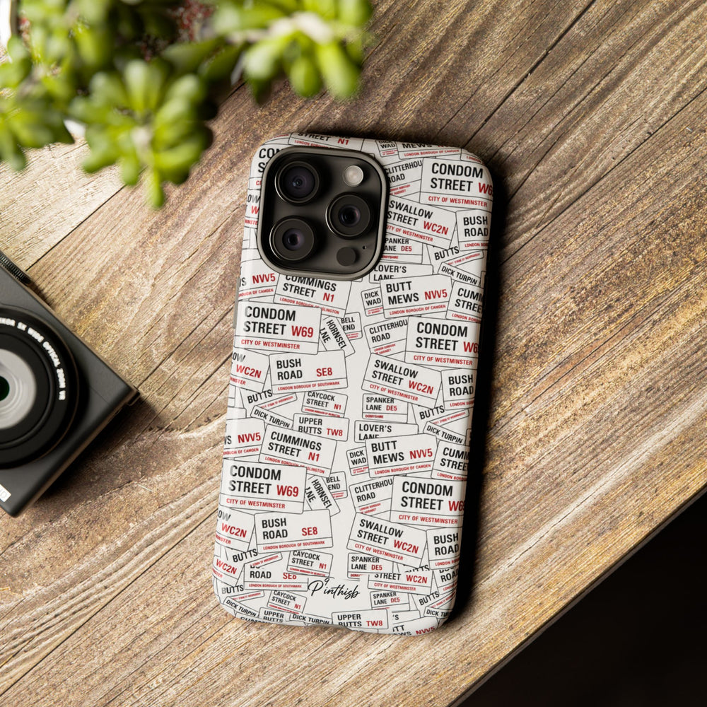 Cheeky London Street Signs Phone Case