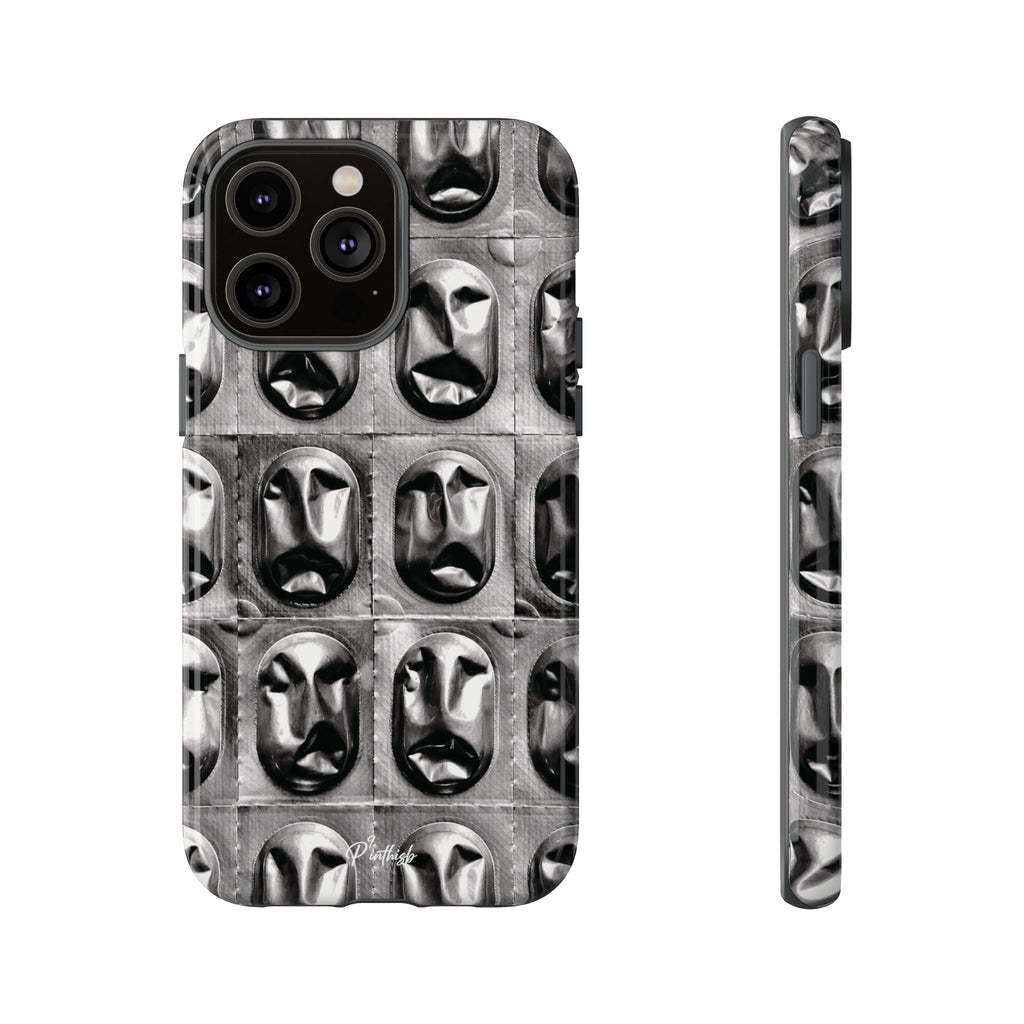 Metallic Mask Grid Tough Case