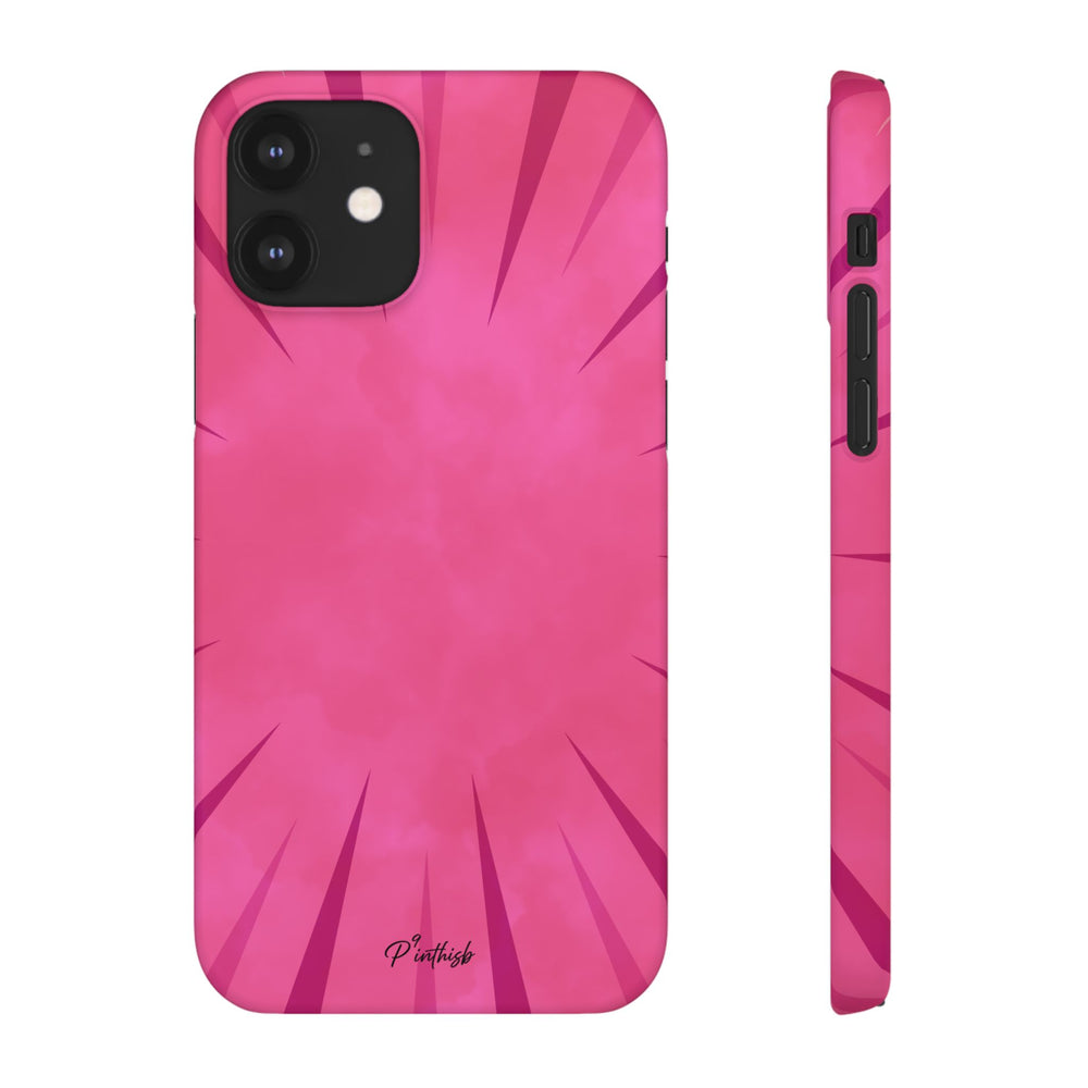 Pink Burst Snap Phone Case