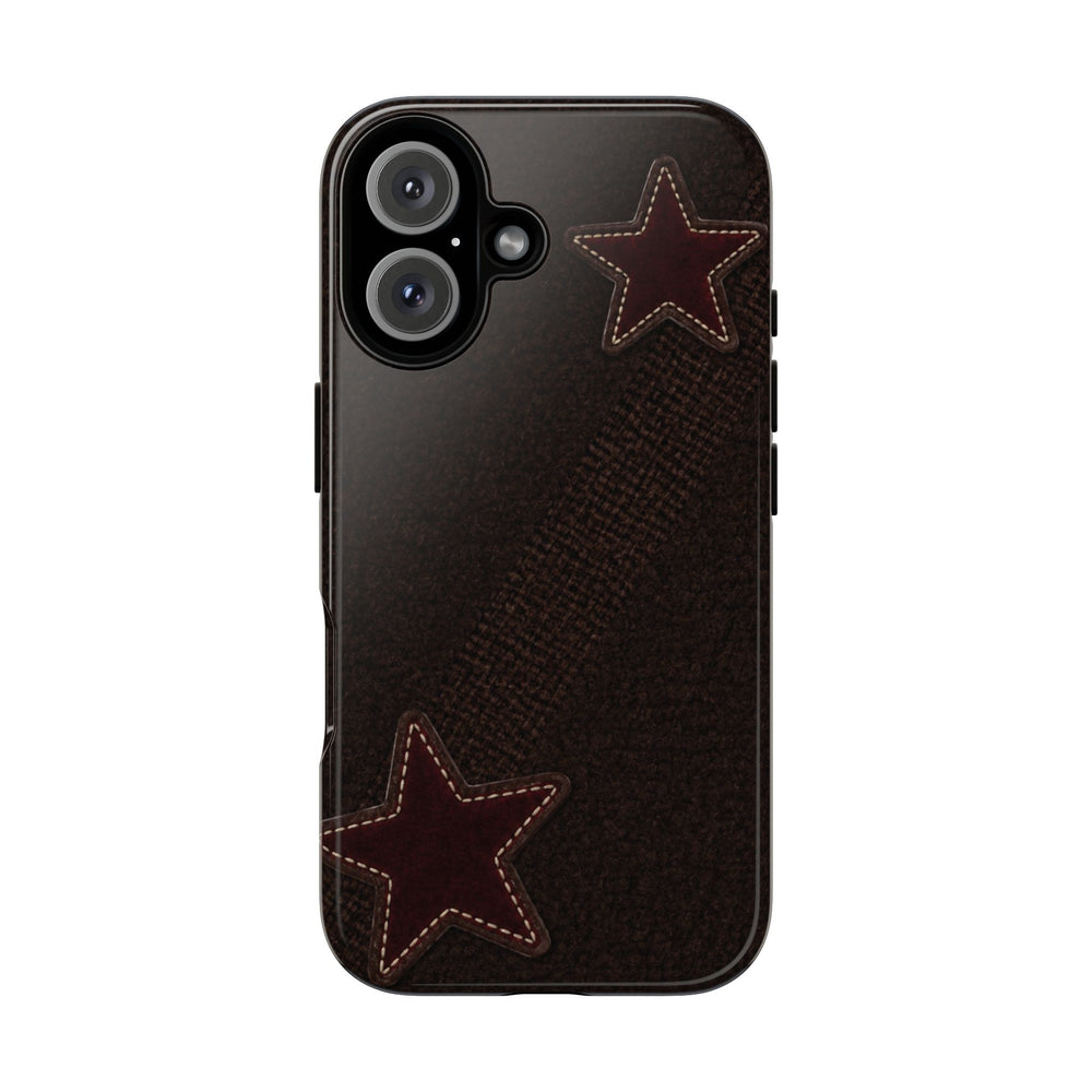 Rustic Stitched Star Phone Case