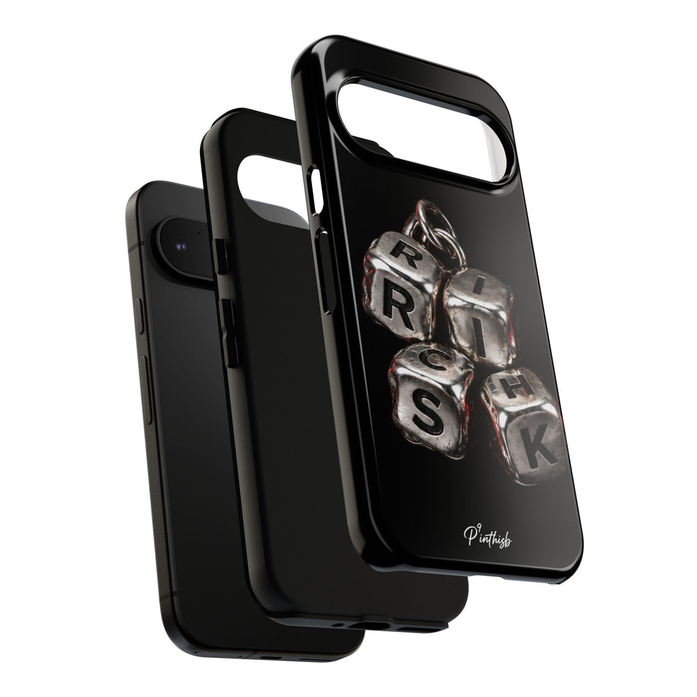 Metallic Dice 'RISK' Phone Case