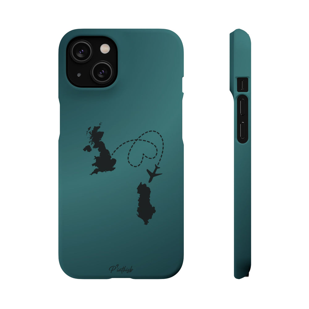 Copy of UK to Albania Pink Snap Phone Case
