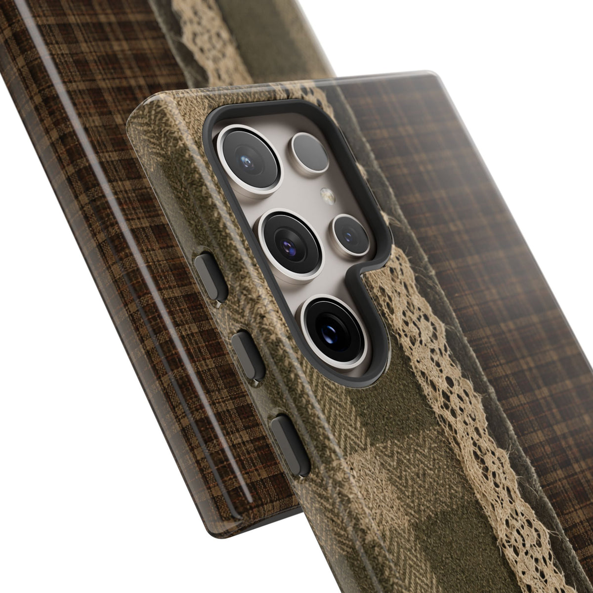 Plaid Lace Tough Phone Case