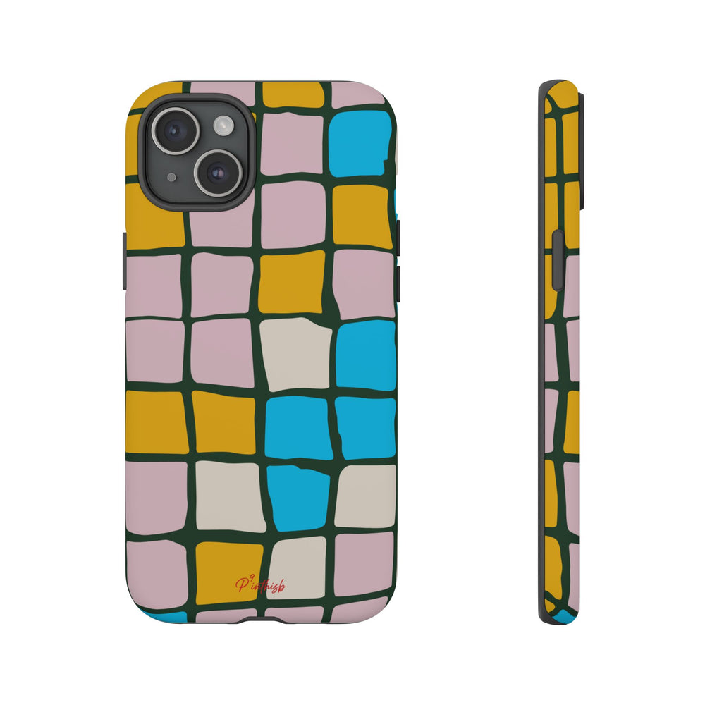 Color Grid Tough Phone Case