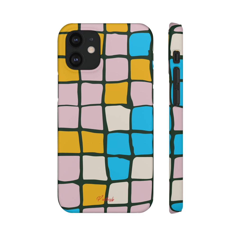 Color Grid Snap Phone Case