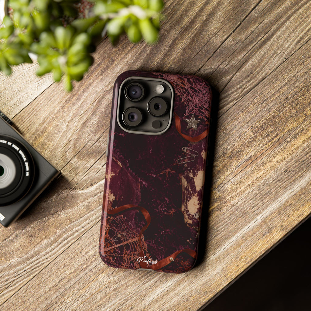 Dark Maroon Vintage Tough Case