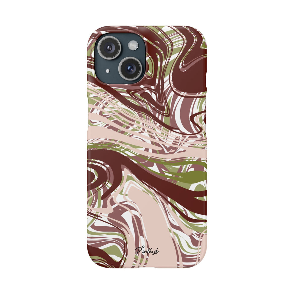 Abstract Marbled Snap Phone Case