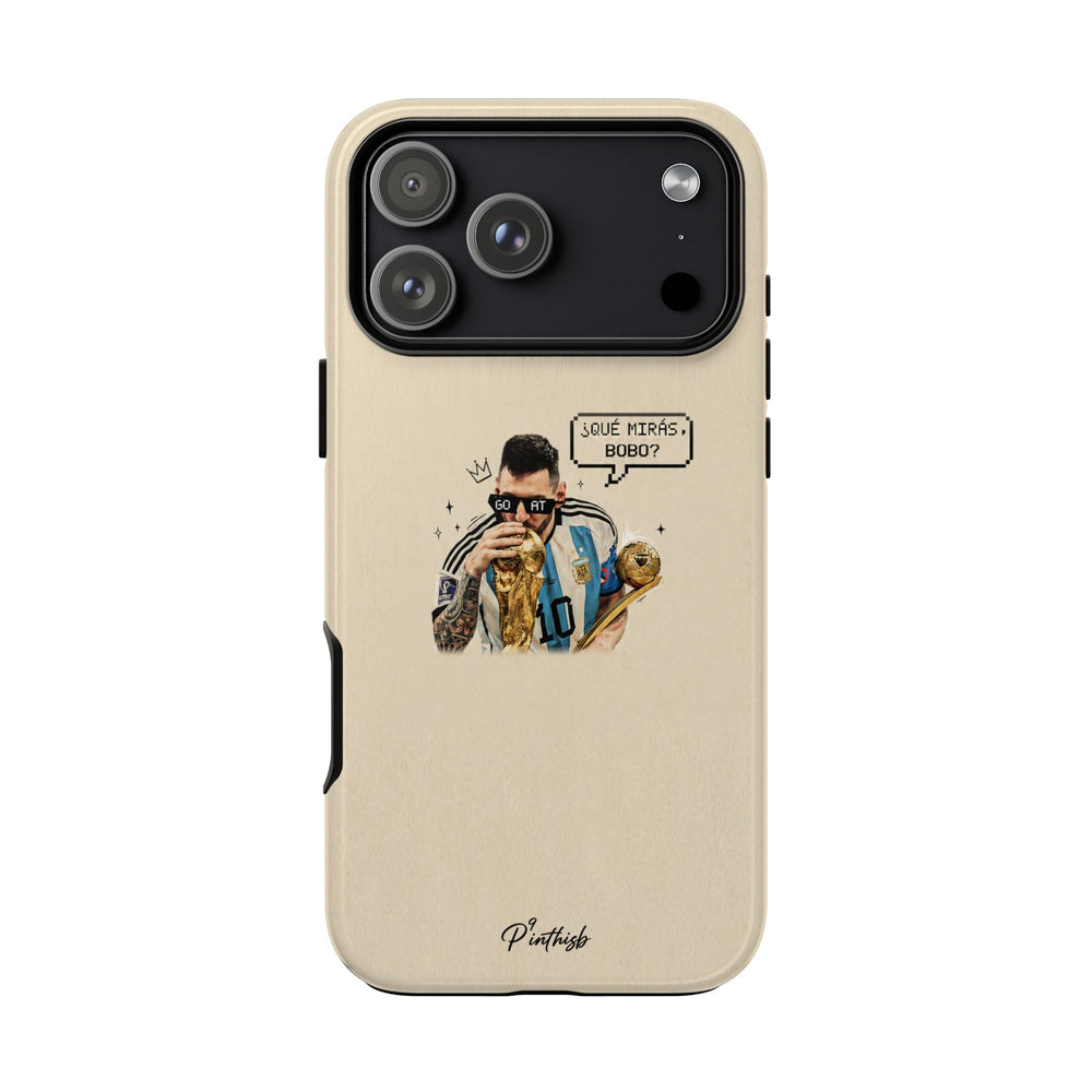 "G.O.A.T" Messi Tough Phone Case