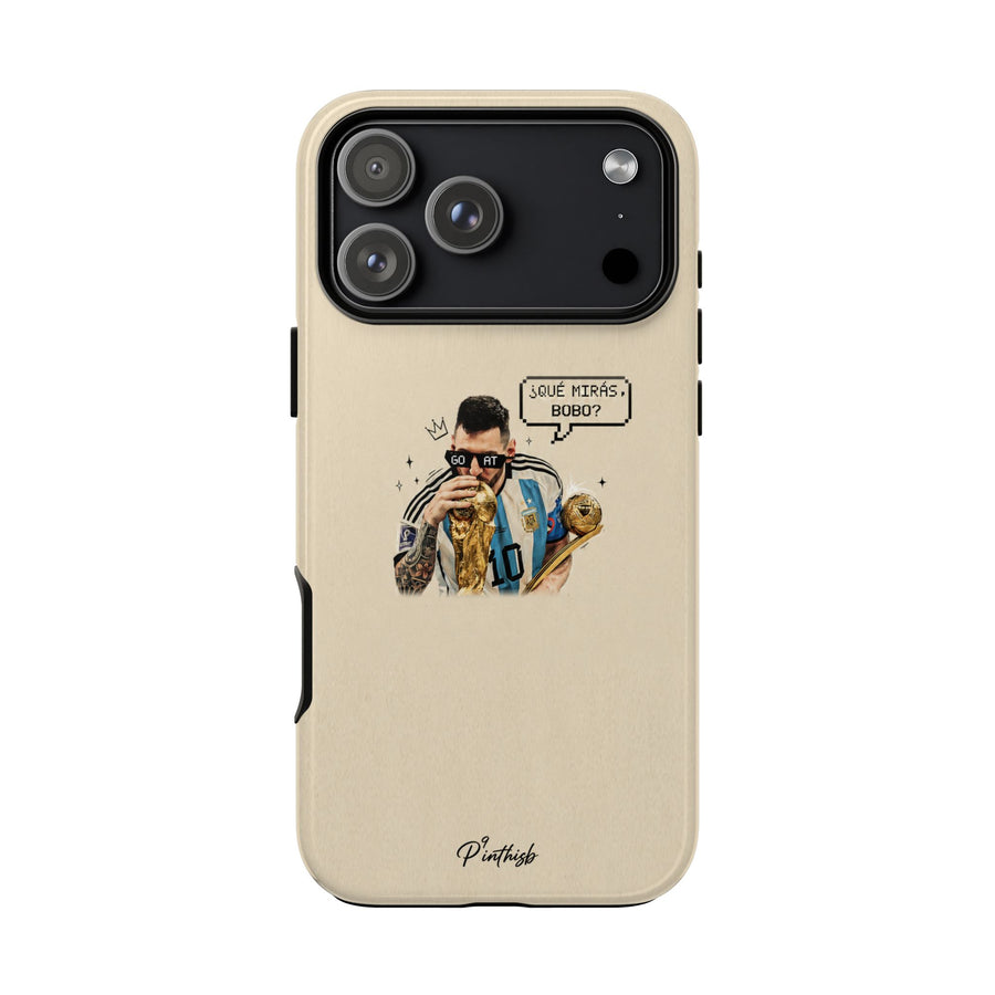 "G.O.A.T" Messi Tough Phone Case
