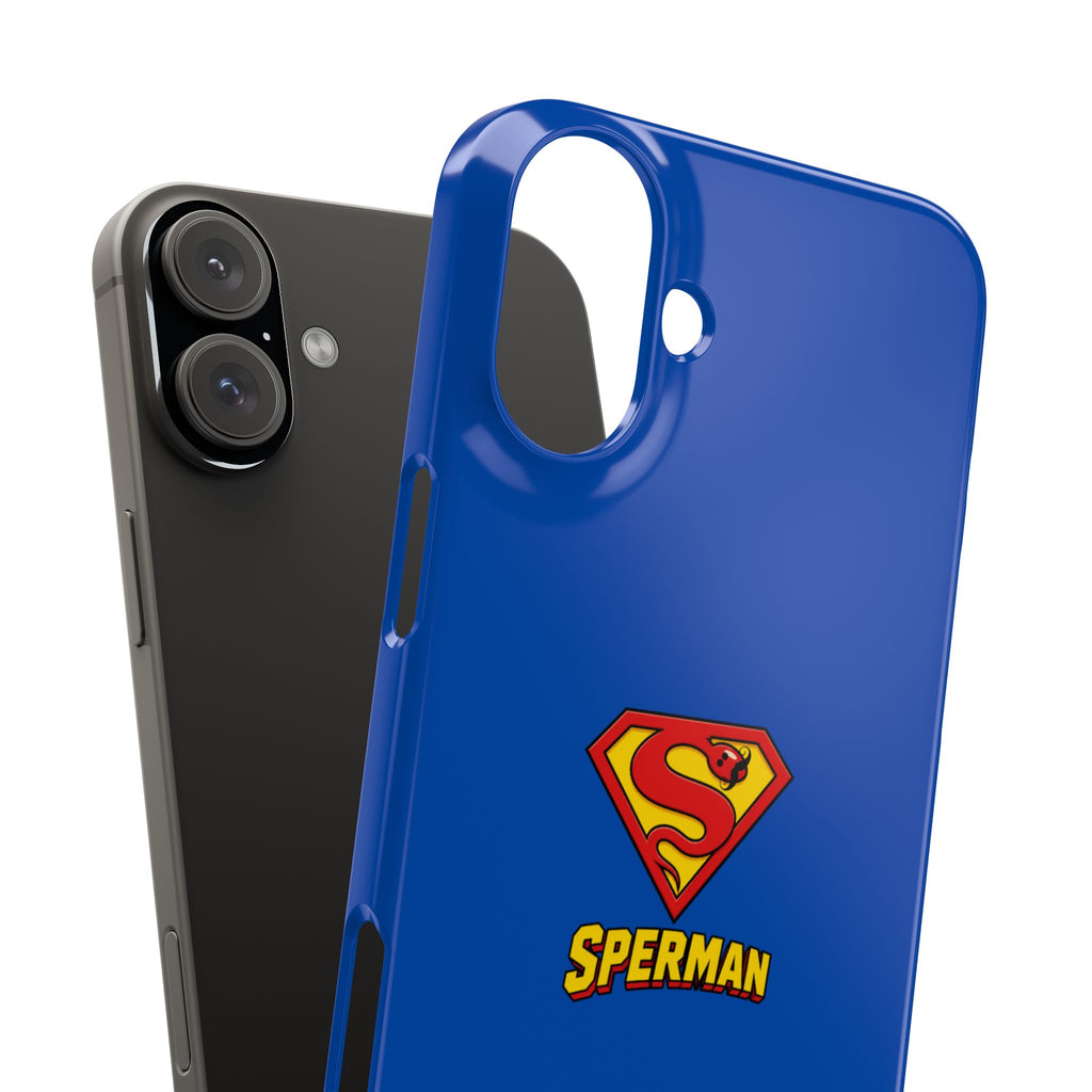 "SPERMAN" Parody Logo Snap Phone Case
