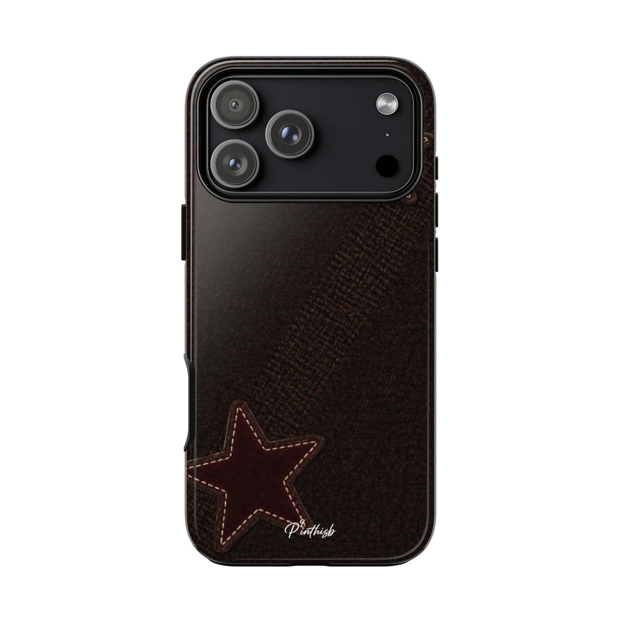 Rustic Stitched Star Phone Case