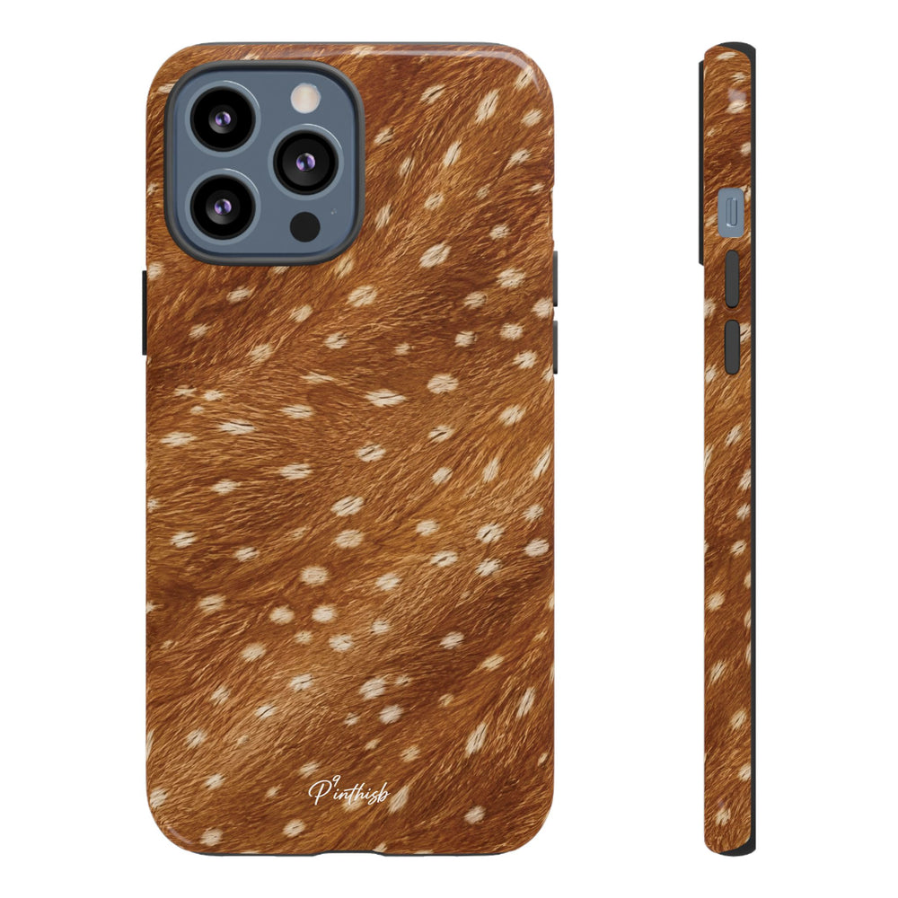 Caramel Deer Pattern Tough Case