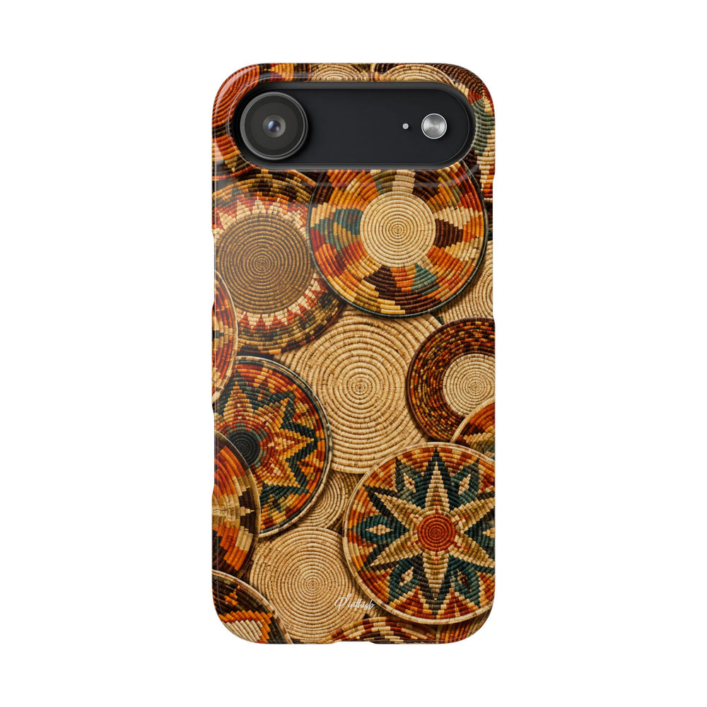 Bohemian Woven Basket Pattern Snap Case