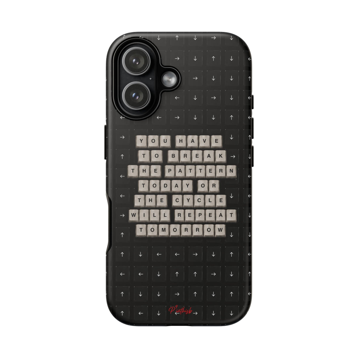 "Break the pattern" Keyboard Tough Case
