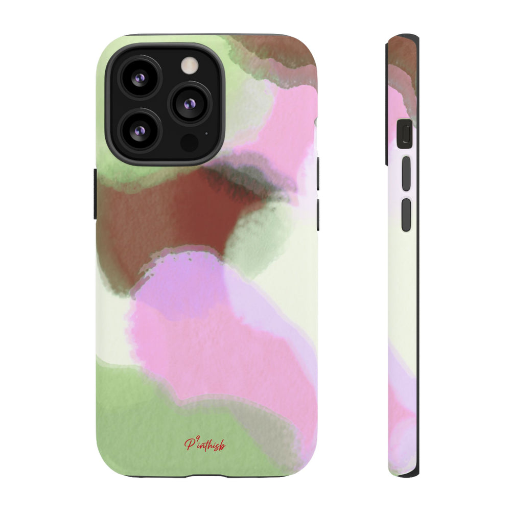 Abstract Pastel Camouflage Tough Phone Case