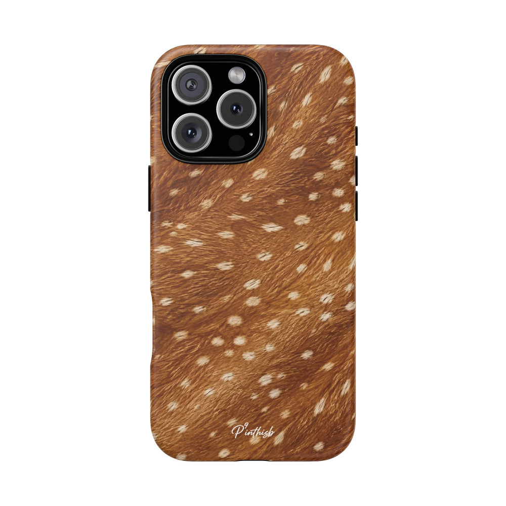 Caramel Deer Pattern Tough Case