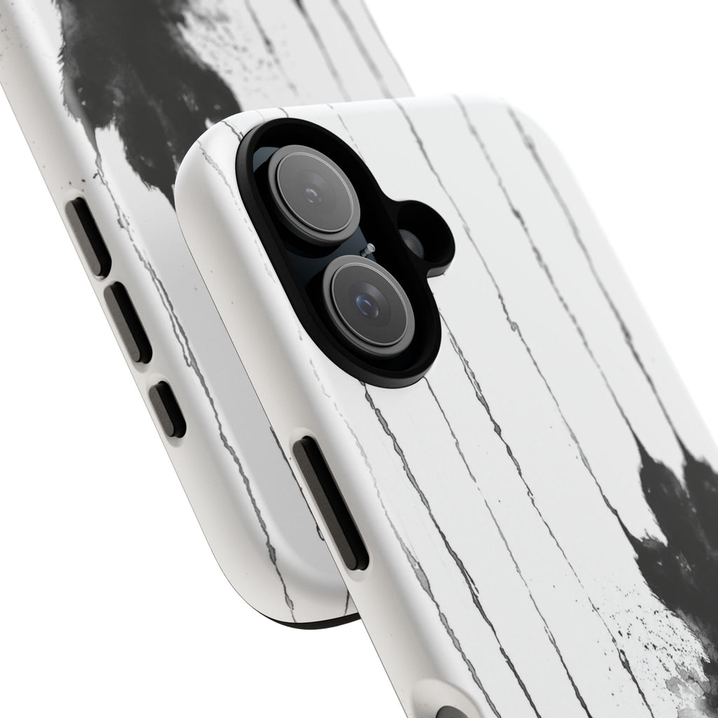 Black Ink Paw Print Tough Case