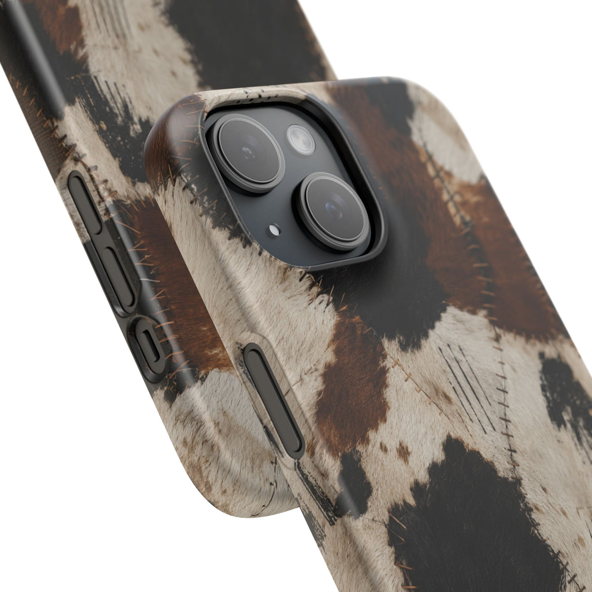 Brown & Black Animal Print Snap Case