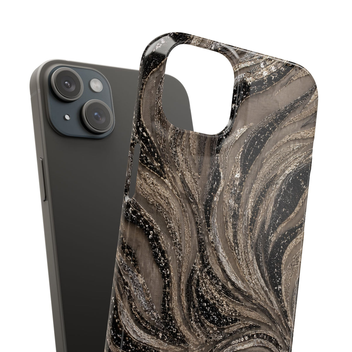 Neutral Swirl Protective Snap Case