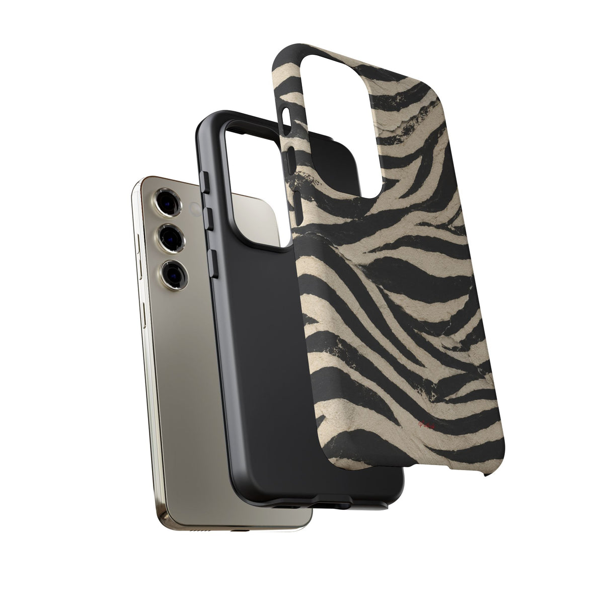 Wavy Peach & Mauve Tough Case