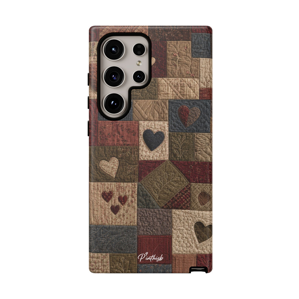 Patchwork Hearts Phone Case