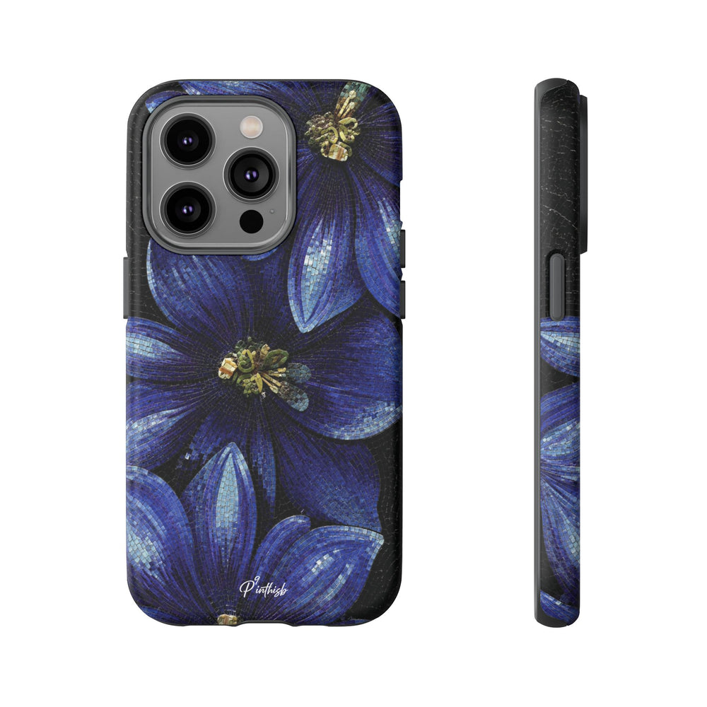 Blue Floral Tough Case