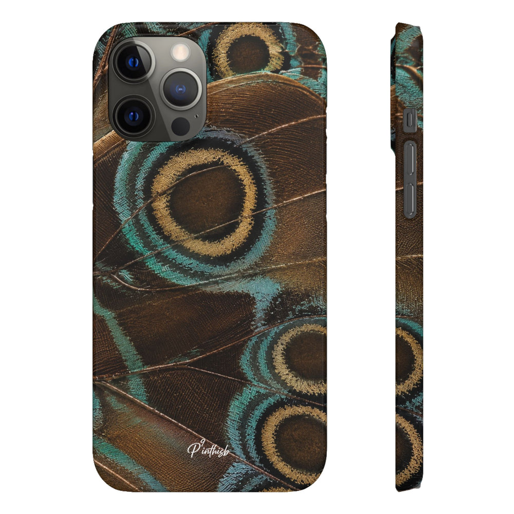 Peacock Feather Pattern Snap Case