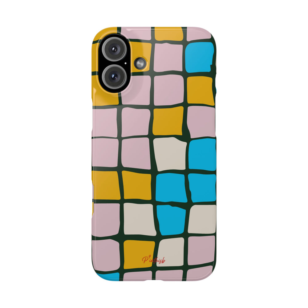 Color Grid Snap Phone Case