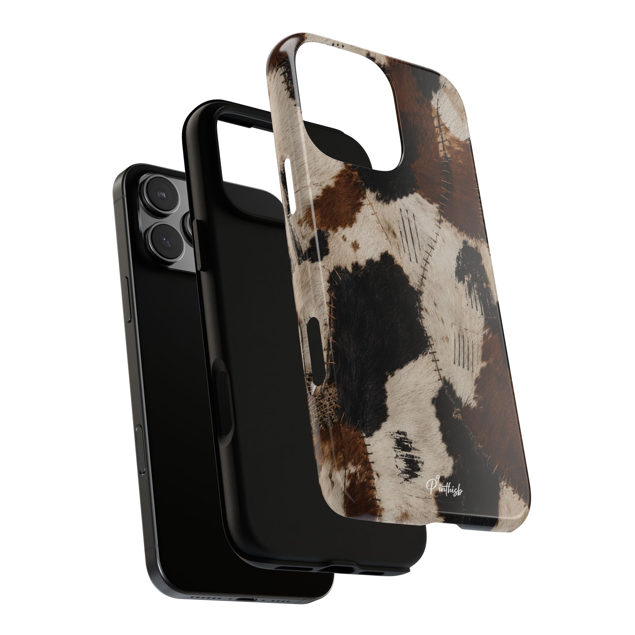 Brown & Black Animal Print Tough Case