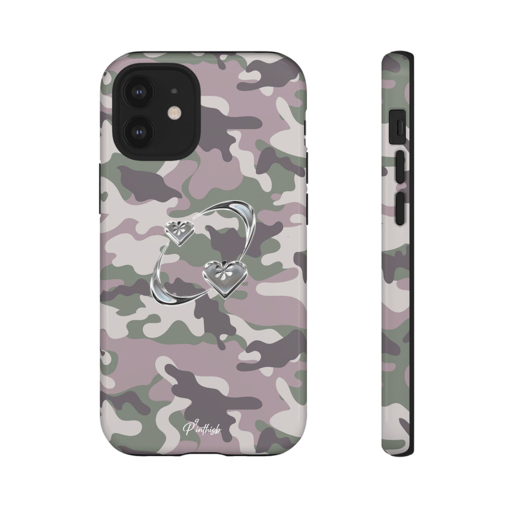 Camouflage Heart Tough Phone Case