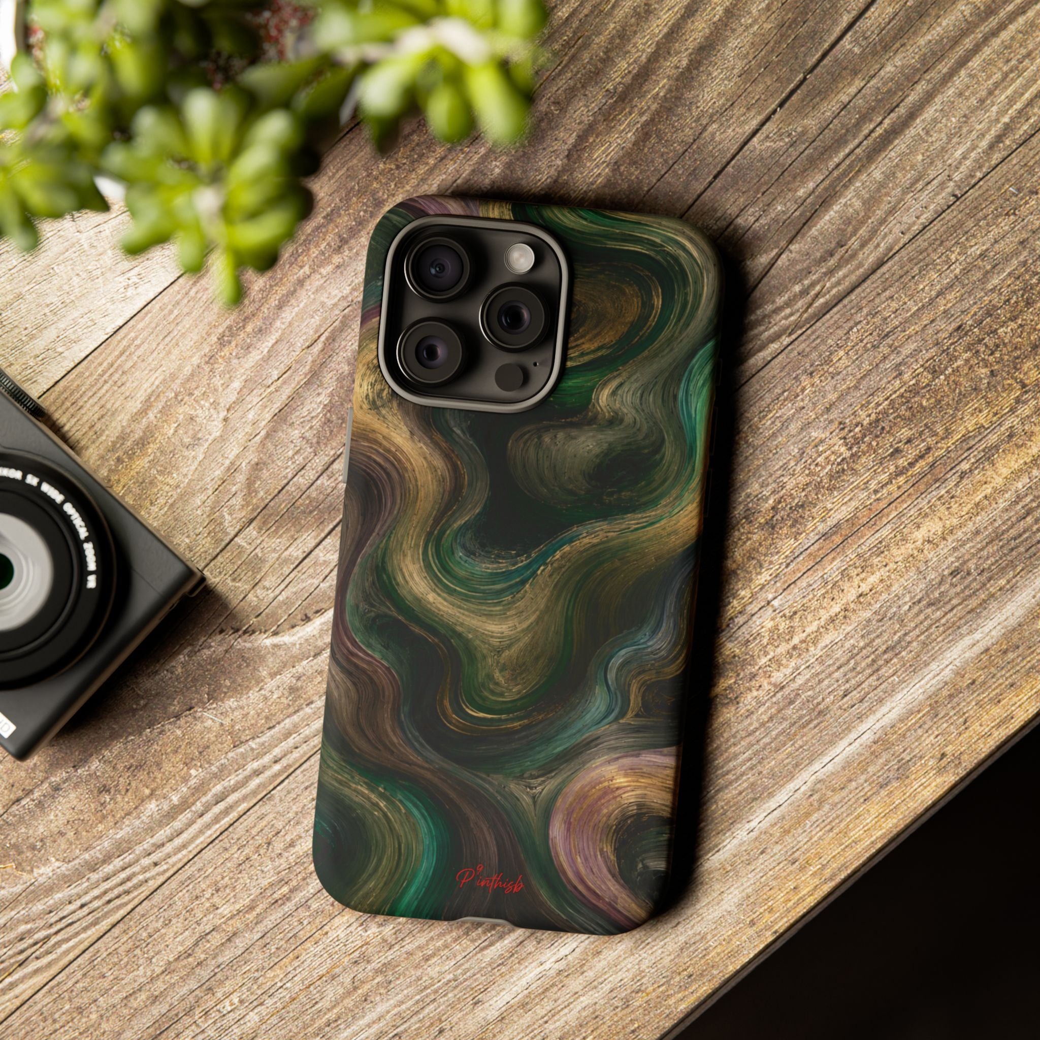 Marbled Forest Tough Phone Case