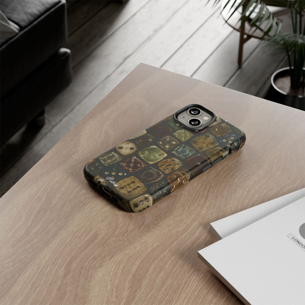 Vintage Dice Tile Phone Case