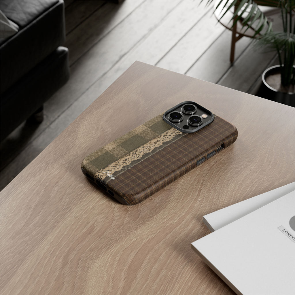Plaid Lace Tough Phone Case
