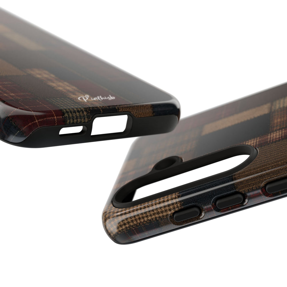 Plaid Patchwork Tough Phone Case