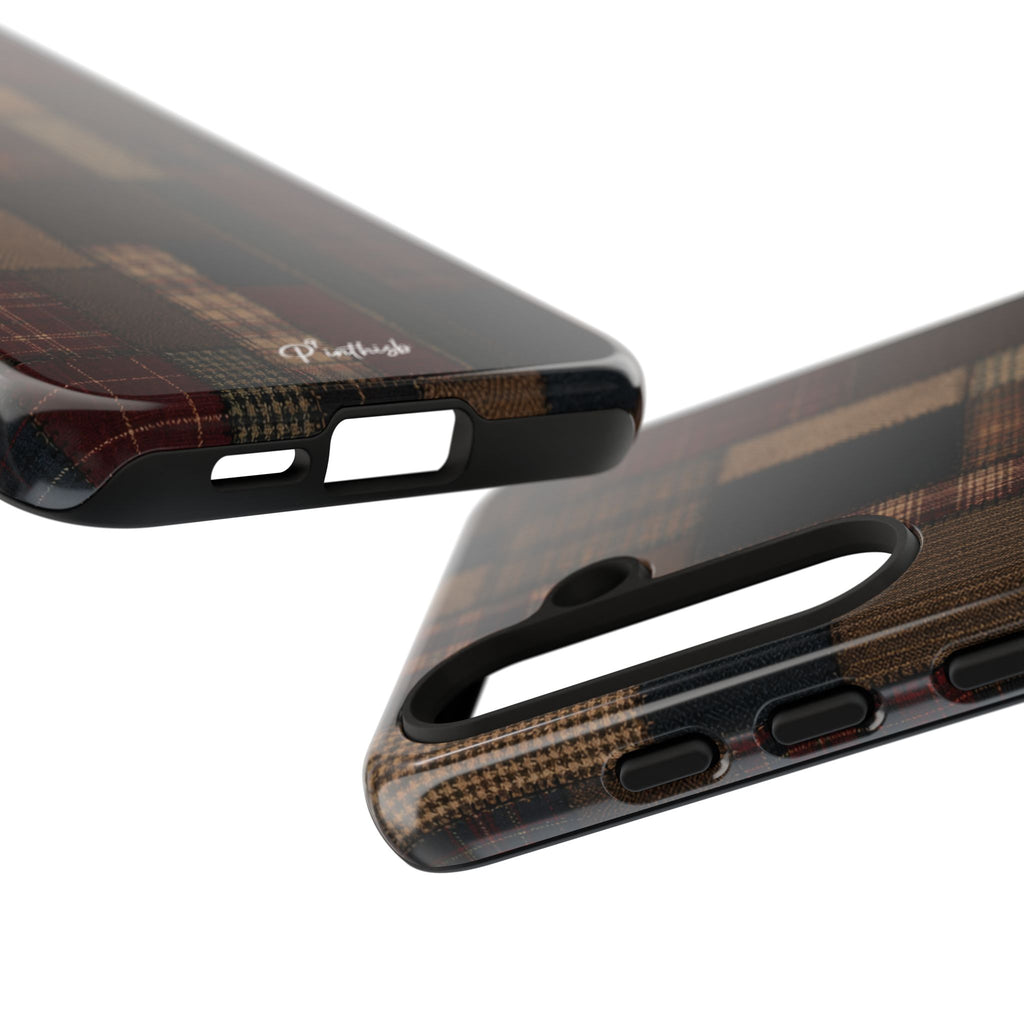 Plaid Patchwork Tough Phone Case