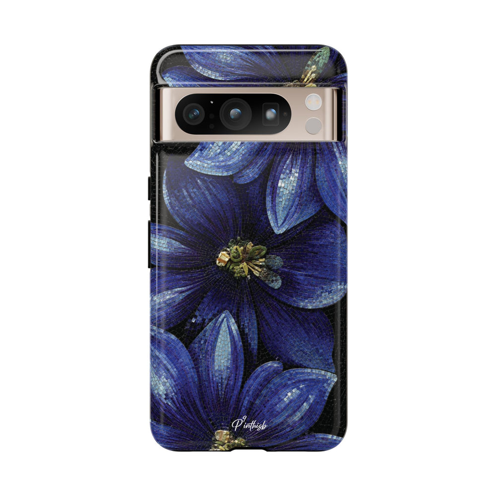 Blue Floral Tough Case