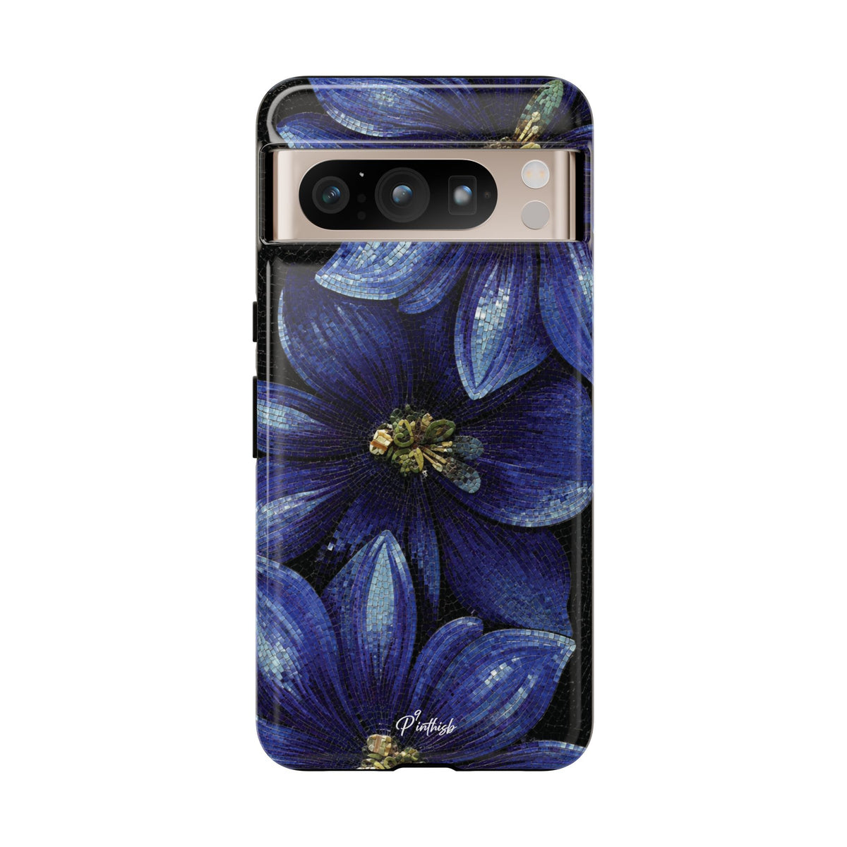 Blue Floral Tough Case