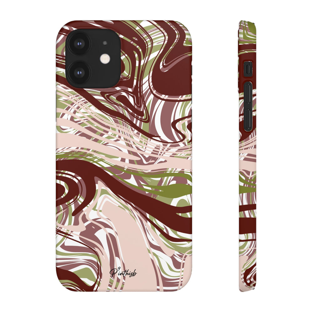 Abstract Marbled Snap Phone Case