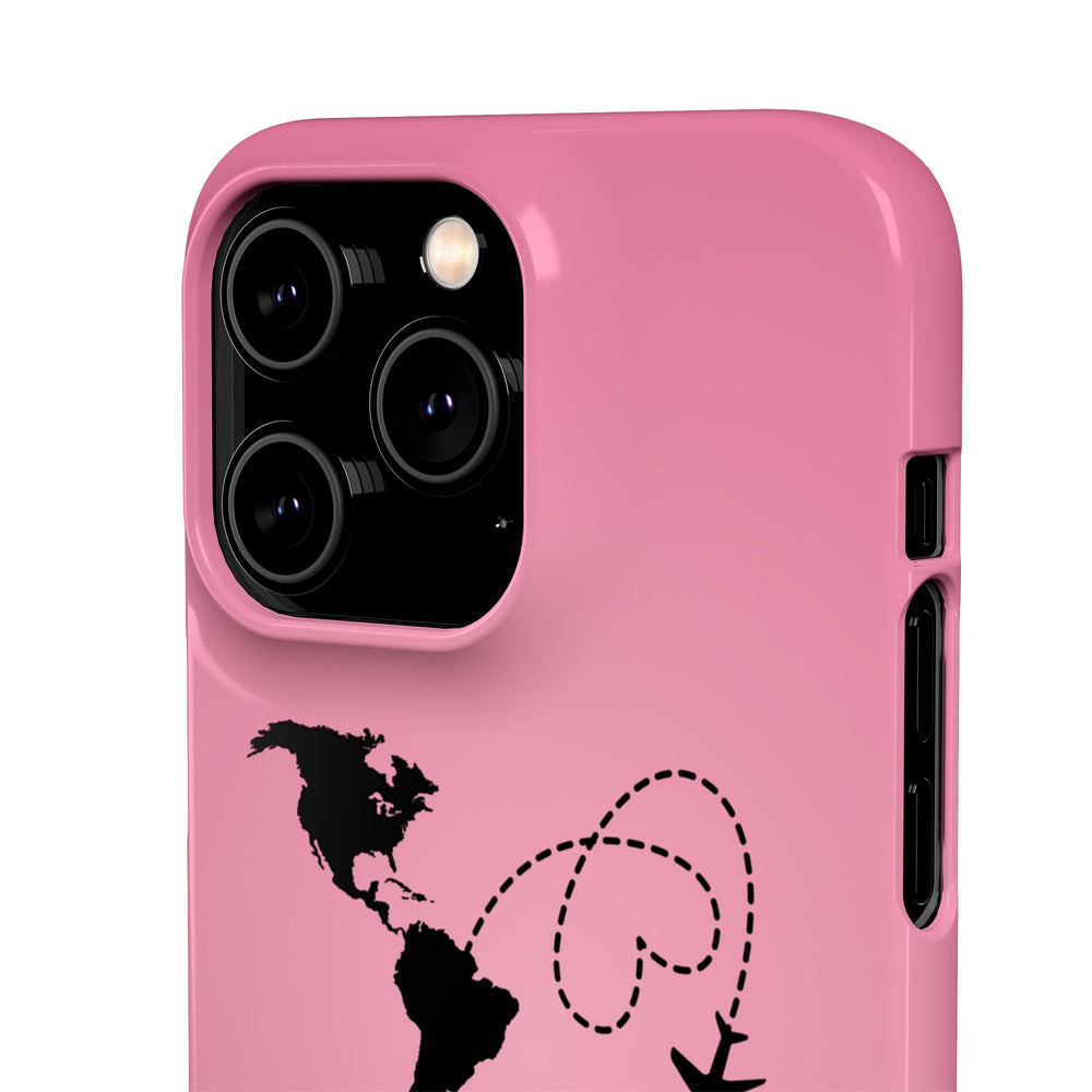 America to Albania Pink Snap Phone Case